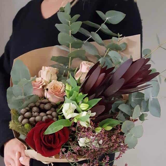 Valentinipäeva lilled "Väike prantslane" 3 valentinipäeva lilled