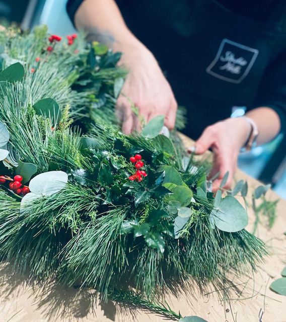 Hooajaline jõulupärg 4 Pärjapunumise koolitus